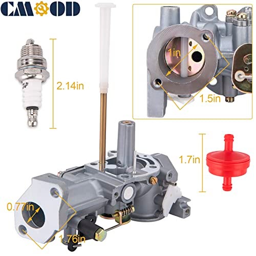 CMOOD 498298 Carburetor for Briggs & Stratton 495426 495951 492611 490533 692784 5 HP Carb 135202 130202 137202 135212 133202 134202 133212 112202 112231 112232 Carburetor with 491588S Air Filter - Image 3