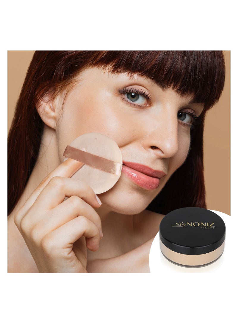 NONIZ BEAUTY NONIZ Finishing Loose Powder - Matte Finish - Oil Absorbing - Vegan Formula - Cruelty-free Makeup - Setting Powder - Image 4