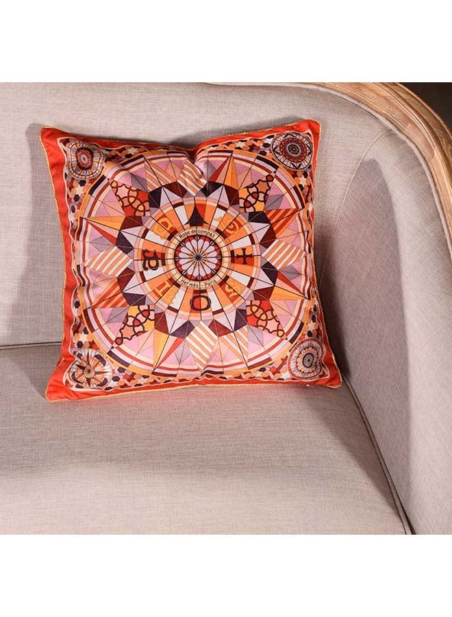 NIBEMINENT Letter Printed Comforable Cushion Case Multicolour 45x45cm