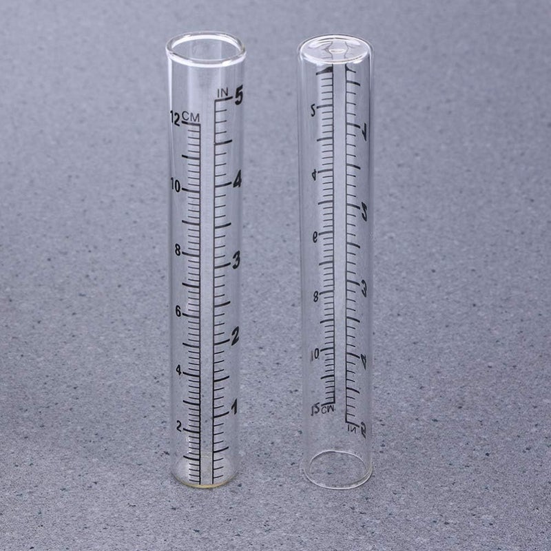 woobles 4CS 5/ 12cm Capacity Rain Gauge Replacement Tube Glass Rain Gauge Glass Tube for Yard Garden Outdoor Home - Image 5