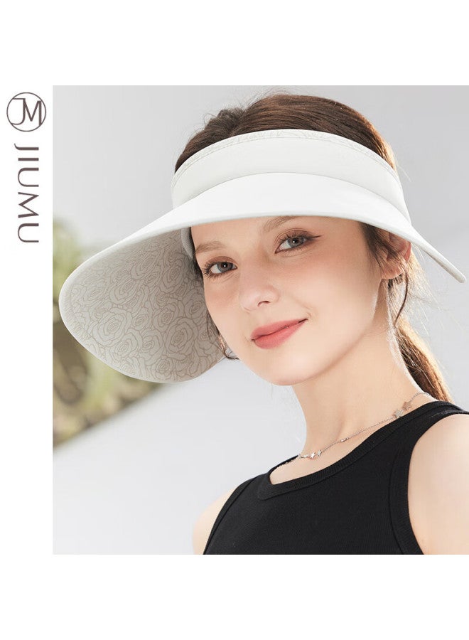 Jiumu Sun Protection Hat For Women, Sun Visor, Sun Hat, Visor Cap, Cool Hat, Summer Outdoor Face-covering Uv Protection Hat For Women Cd065 Rafael Tea - Image 1