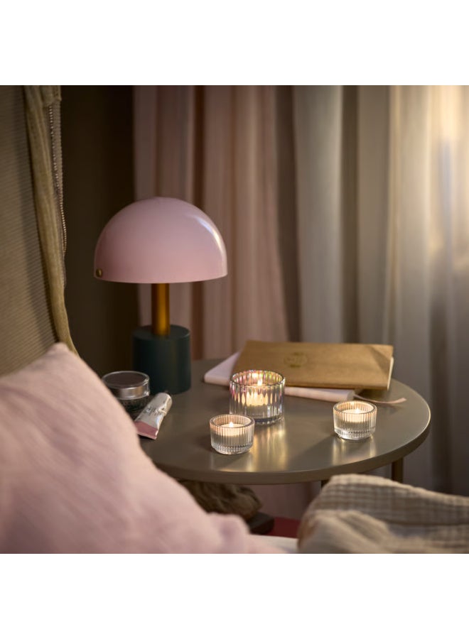 Scented Tealight Candle, Pink Flowers, Pale Pink, 3.5 Hour Burn Time Floral Tealight for Candle Holders, Dining Table, Bedroom and Home Decor - Image 3