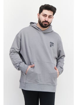 FILA Men Sportswear Fit Training Hoodie, Grey  - Image 1