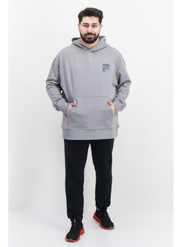 FILA Men Sportswear Fit Training Hoodie, Grey  - Image 4
