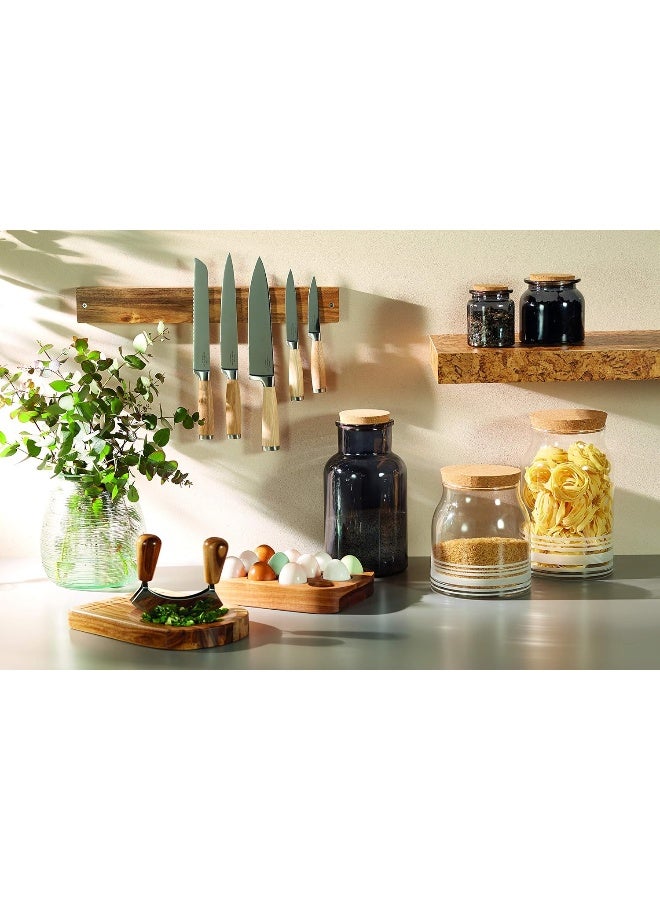 natural elements Acacia Wood Magnetic Knife Rack, 45X2.5X9Cm, Gift Boxed - Image 4