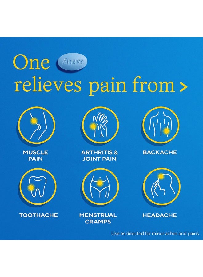 Aleve أقراص نابروكسين صوديوم لتخفيف الألم - 50 حبة - Image 2