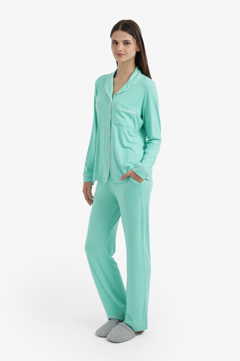 Carina Contrast - Pipe Pyjama Set - Image 2