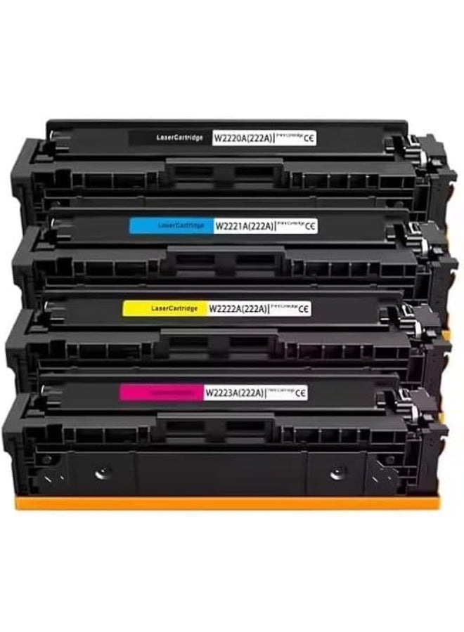 Terabyte Compatible Toner Cartridges for H"P - W2220A, W2221A, W2222A, W2223A, 222A | 4x Multicolor | Yields upto 1200 Pages per cartridge - Image 2