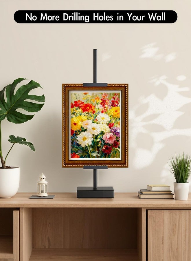 Rofio Adjustable Tabletop Easel Stand, picture easel stand up to 17” H, Metal Picture Frame Holder for Artwork, Photo, Signs & Certificates (Black) - Image 4