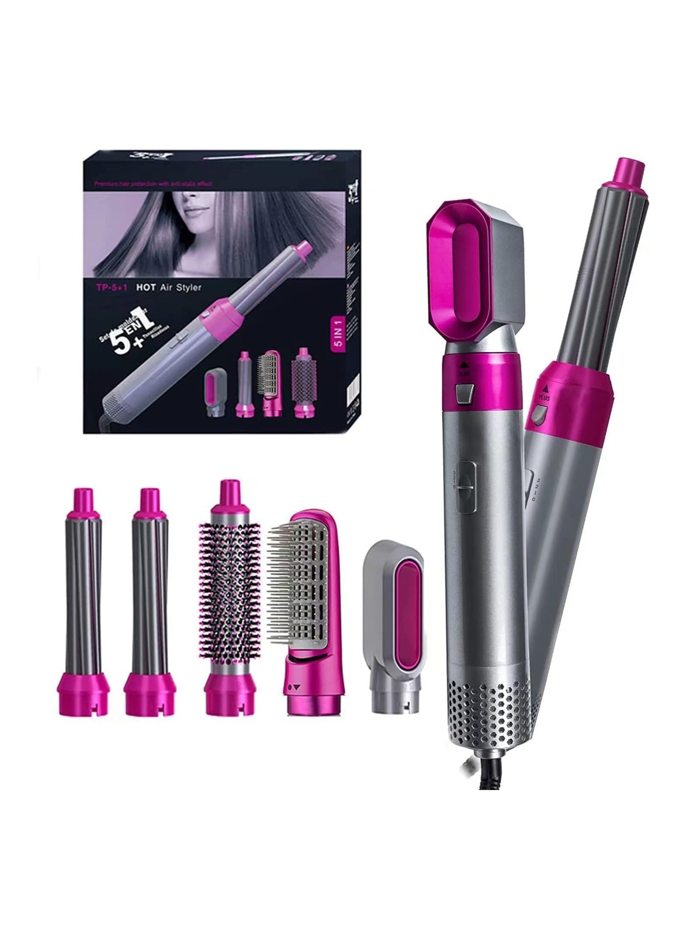 Hair Dryer Brush, 5 in 1 Hot Air Styler, 1000W