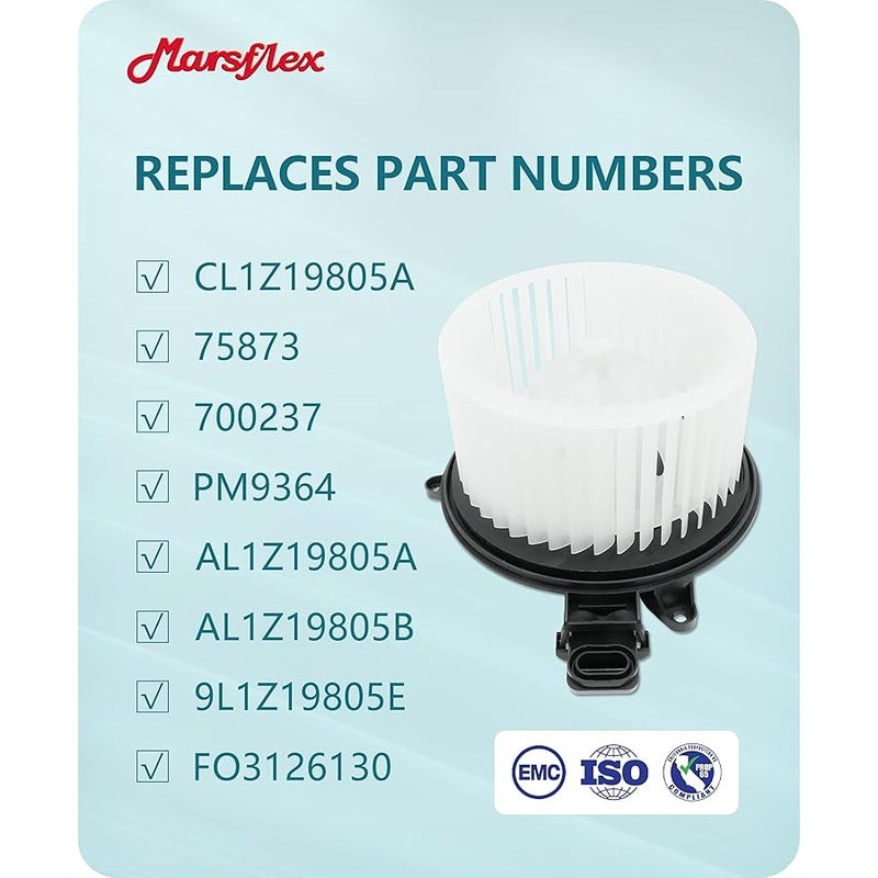 Marsflex مارسفليكس محرك منفاخ امامي 700237 لسيارة فورد اكسبيديشن 2009 2010 2011 2012 2013 2014 F150 2009-2014 2015 2016 2017 فورد اكسبيديشن لينكولن نافيجيتور بدون مقاوم - Image 3