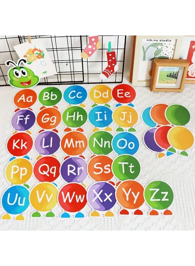33Pcs Alphabet Learning Cards Double Sided Writable With Pen For Classroom Home - Image 5