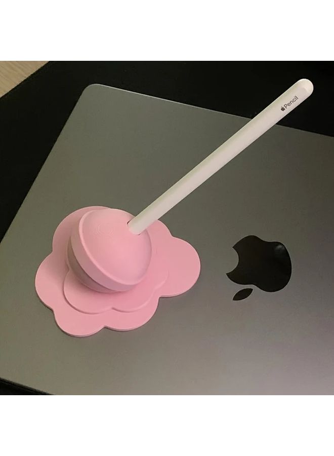 White Cute Melting Lollipop Apple Pencil Holder Storage For Touchscreen Pen And Accessories - Image 3