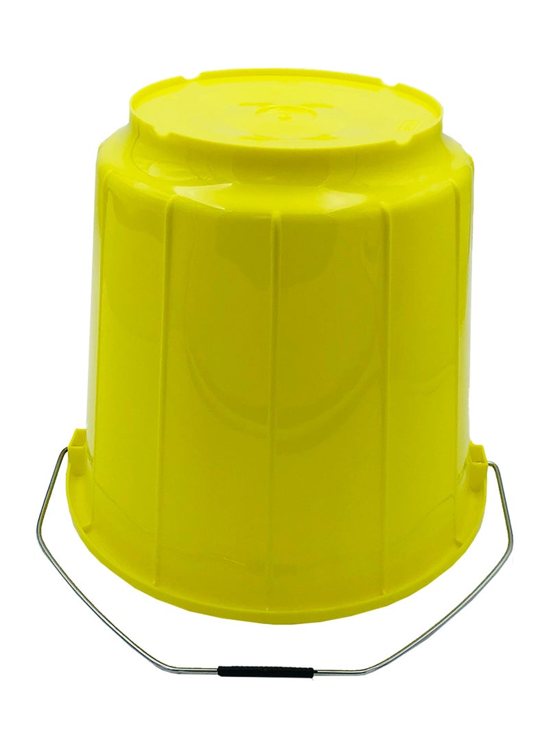 Ideal Pack Plastic Bucket with Lid – 20L Capacity | Heavy-Duty, Durable Storage Container for Home, Cleaning, Gardening, and Industrial Use Yellow - Image 5