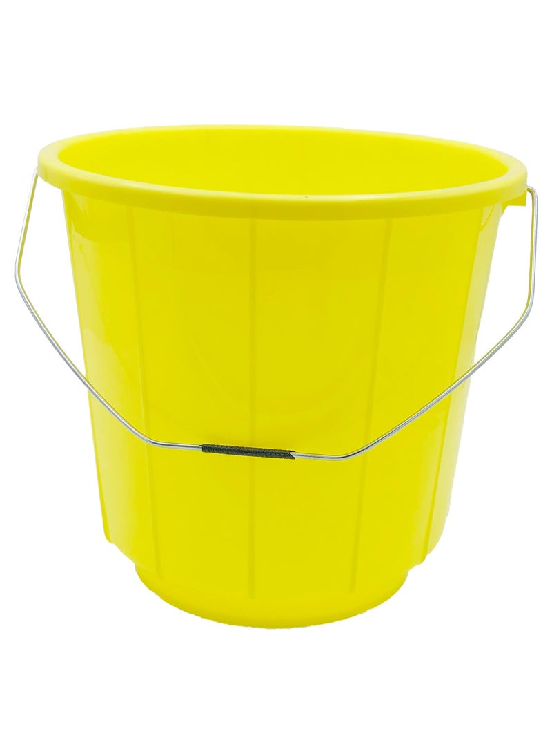 Ideal Pack Plastic Bucket with Lid – 20L Capacity | Heavy-Duty, Durable Storage Container for Home, Cleaning, Gardening, and Industrial Use Yellow - Image 3