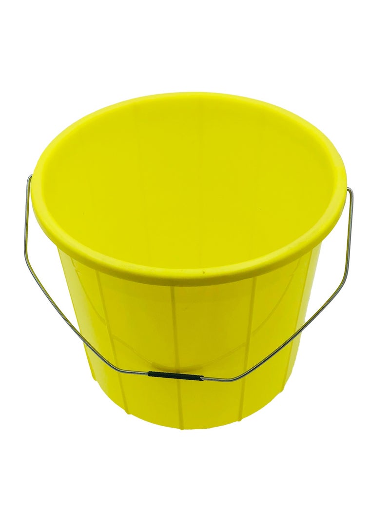 Ideal Pack Plastic Bucket with Lid – 20L Capacity | Heavy-Duty, Durable Storage Container for Home, Cleaning, Gardening, and Industrial Use Yellow - Image 4