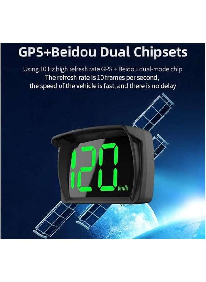 MOXO Car Digital HUD Head Up Display 2.8 KMH Speedometer with  Chiet for Car Motorcycle Truck Vehicle  - Image 5