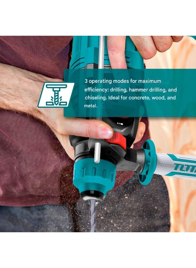 TOTAL Rotary Hammer 950W SDS Plus 28mm Electric Hammer Drill TH309288 - Image 3