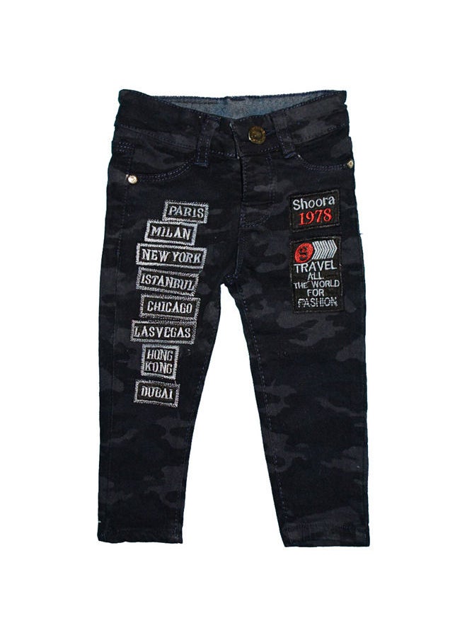 BabyShoora - Baby denim pants with shoes and head pillow (3 pcs - Image 1