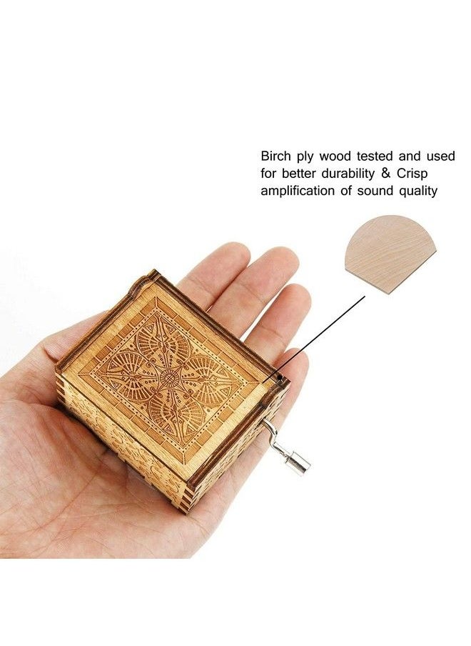 Caaju - Titanic Mb Music Box Titanic Heart Will Go On Tune Titanic Theme Music Box For Love Gift For Girl Friend Friends Wife Hand Crank Musical Boxes Wooden - Image 1