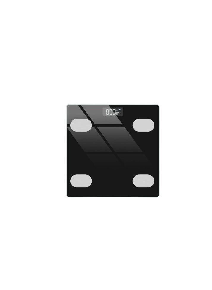 KRAWN Ultrathin Smart Scale with App Connectivity, 180kg Capacity, Auto On/Off, Body Weight & Room Temperature Display 47262 Black - Image 2