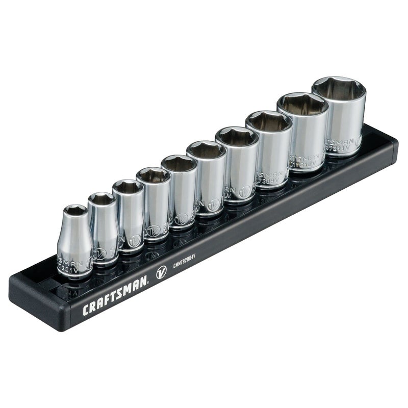 CRAFTSMAN VSERIES Socket Set Shallow SAE 14 Inch Drive 10 Piece CMMT17300V - Image 2