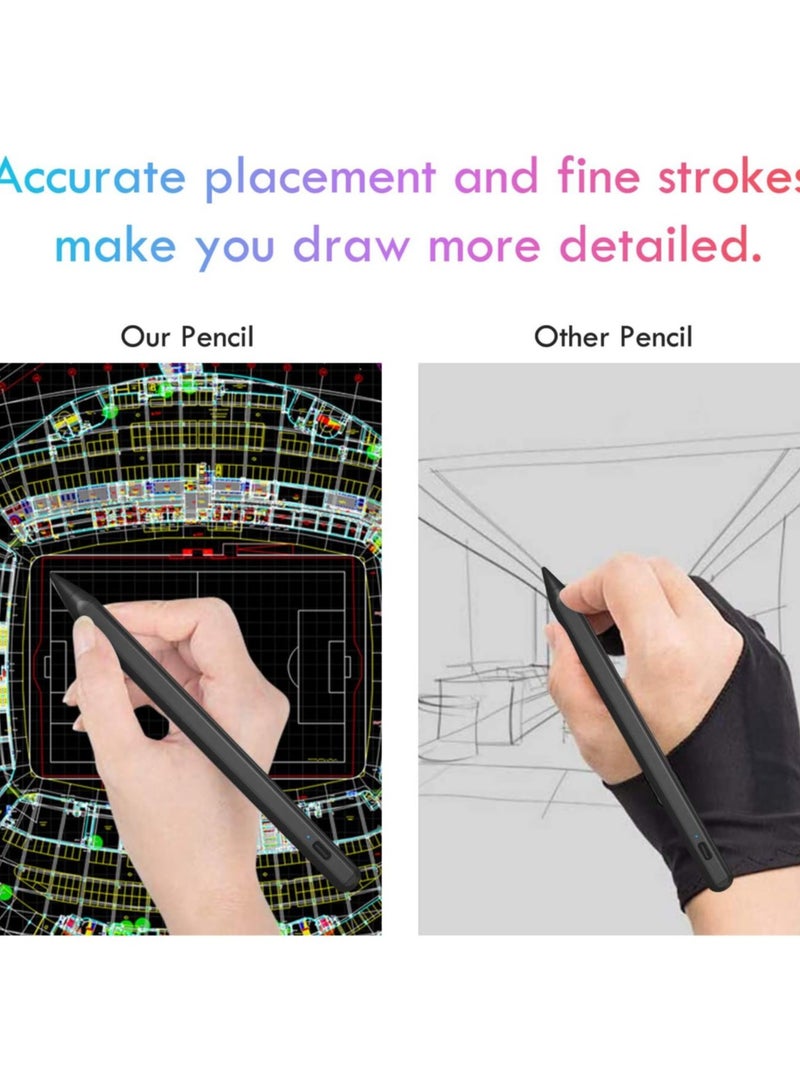 ELTRAZONE Active Stylus Pen With Palm Rejection For iPad Pro Black - Image 4