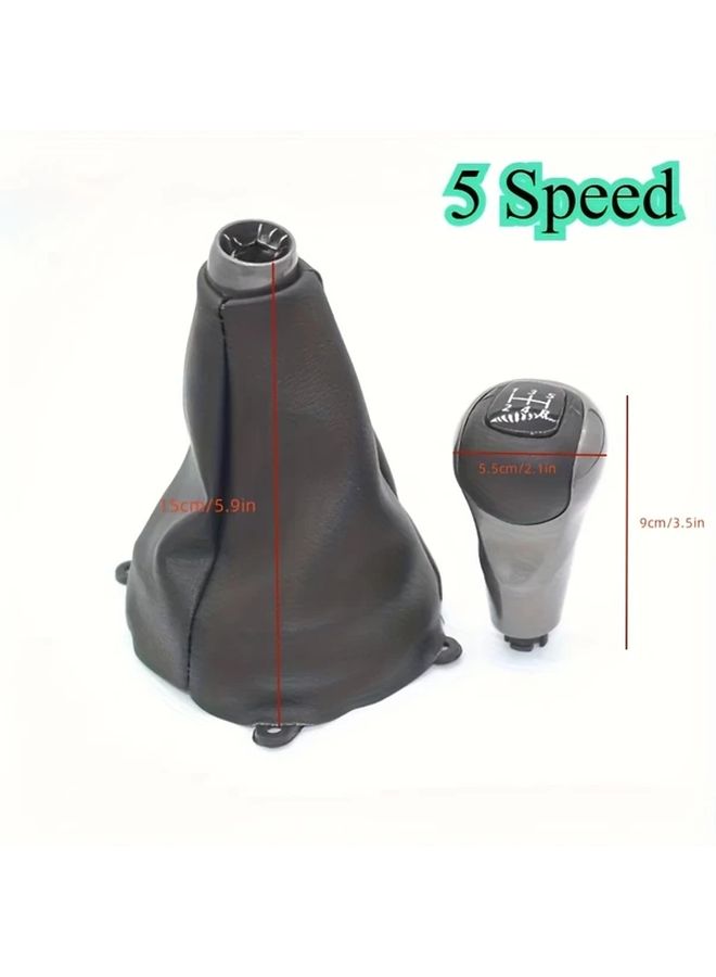 5 Speed Manual Car Gear Shift Knob Set With Start Cap Dustproof Premium Kit - Image 3