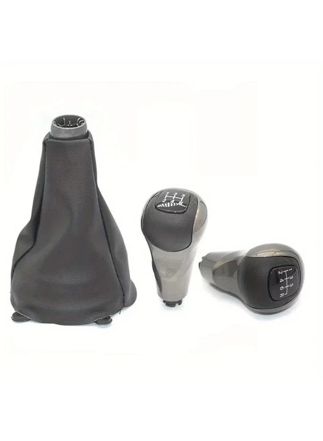 5 Speed Manual Car Gear Shift Knob Set With Start Cap Dustproof Premium Kit - Image 5