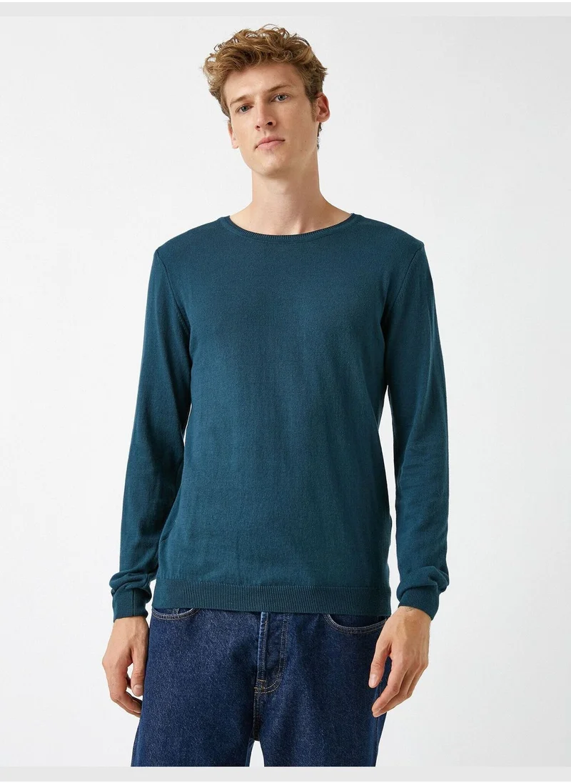 كوتون Basic Sweater Crew Neck Cotton