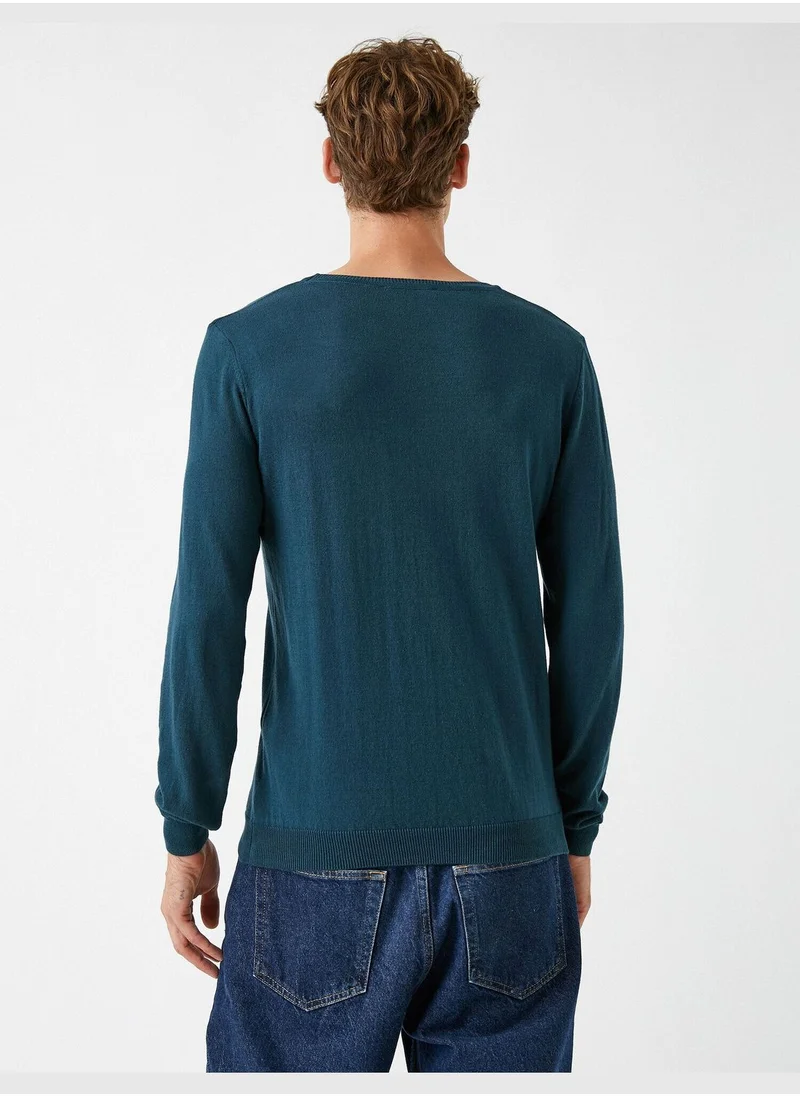 كوتون Basic Sweater Crew Neck Cotton