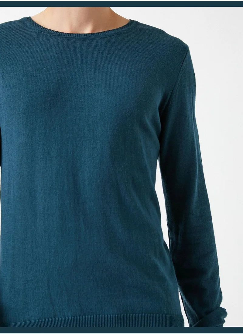 كوتون Basic Sweater Crew Neck Cotton