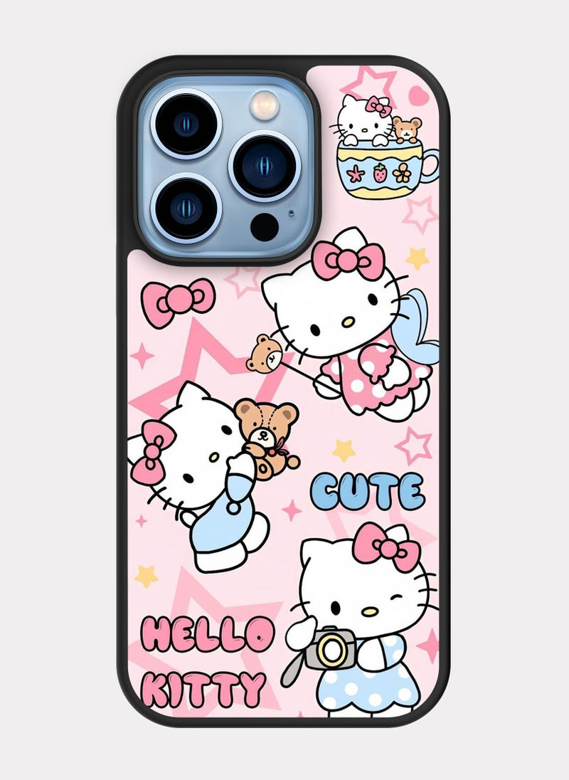 بكسلات كفر ايفون 13 برو هلو كيتي وردي