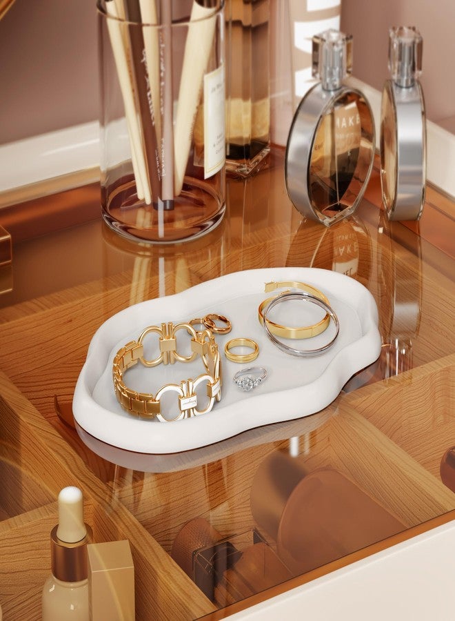 NiHome Silicone Jewelry Tray for Rings, Earrings, Bracelets, Daily Essentials, Keys, Crystals, Multi-Purpose Non-Slip Organizer on Bedroom Vanities, Bathroom Counters, Entryway Tables - Image 2