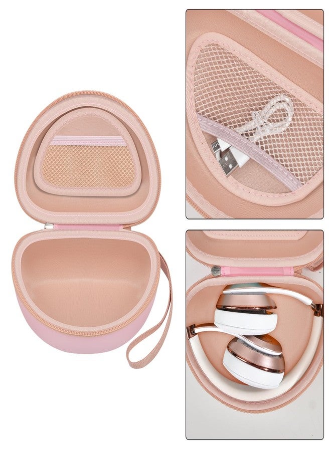 كومكيس حافظة سماعات رأس متوافقة مع سماعات Beats Solo 4/ Studio Pro x Kim Kardashian/ Solo3/ Studio3/ Solo Pro Bluetooth On-Ear Headphones - وردي - Image 4