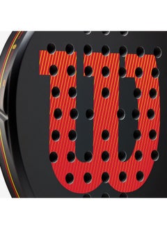 Wilson Pro Staff Team V2 Comfortable Grip Padel Racket Black and Red 4-1/4 Inch WR112311U2  - Image 5