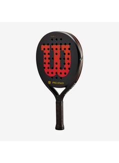 Wilson Pro Staff Team V2 Comfortable Grip Padel Racket Black and Red 4-1/4 Inch WR112311U2  - Image 4
