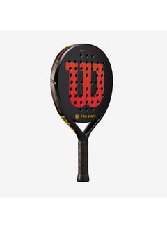 Wilson Pro Staff Team V2 Comfortable Grip Padel Racket Black and Red 4-1/4 Inch WR112311U2  - Image 3