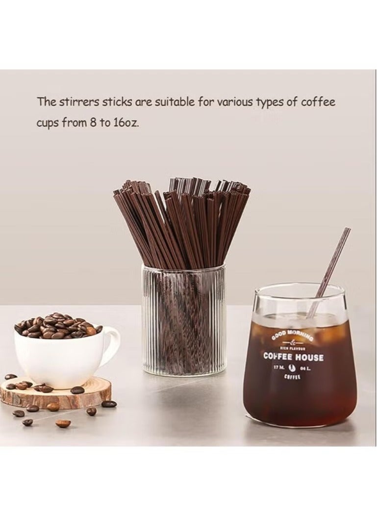 Coffee Stir Sticks Individual Wrapped, Disposable Coffee Straw Three-hole Design Stirring Rod Tea Beverage Stirrers Individually Hot Drinks for Party BBQ Camping Resturant, 100Pcs 170mm  - Image 2