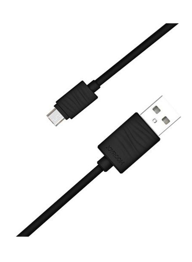NIBEMINENT Micro USB Charging Cable For Samsung/HTC/LG/Sony/Huawei/Lenovo Black - Image 1