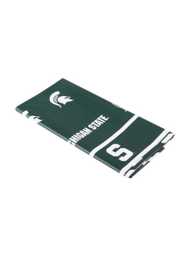 Creative Converting Michigan State Spartans Plastic Table Cover, 54"x108" - - Image 2