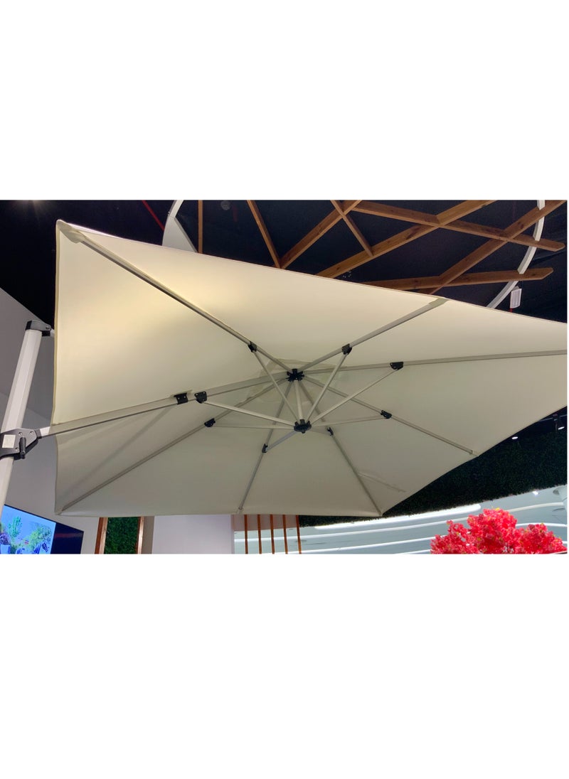 Schondor Furniture Outdoor Umbrella Side Pole White/Red  - Image 2