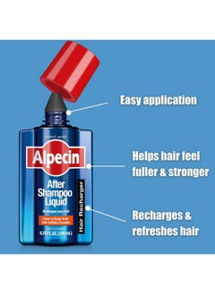 Alpecin Alpecin After Shampoo Caffeine Liquid Hair Recharger, 6.76 fl oz, Scalp Tonic for Men's Thinning Hair Growth, Sulfate Free with Castor Oil  - Image 4