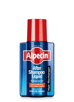 Alpecin Alpecin After Shampoo Caffeine Liquid Hair Recharger, 6.76 fl oz, Scalp Tonic for Men's Thinning Hair Growth, Sulfate Free with Castor Oil  - Image 1