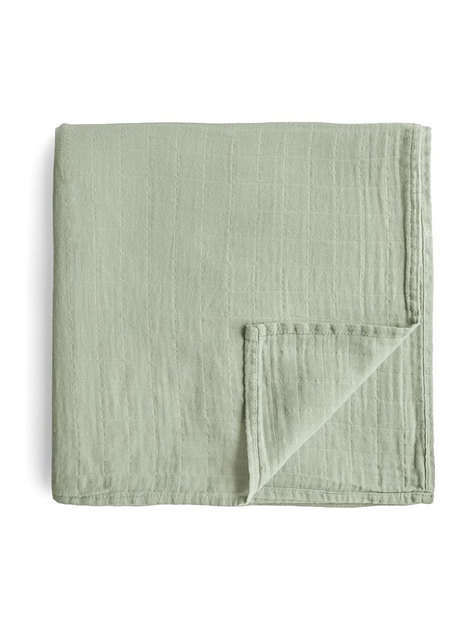Mushie Swaddle Sage - Image 1