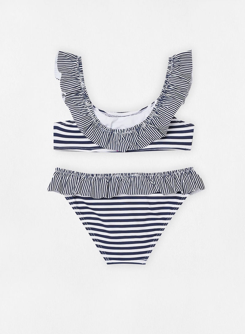 مانجو بكيني مخطط بكشكشة للبنات - Image 2