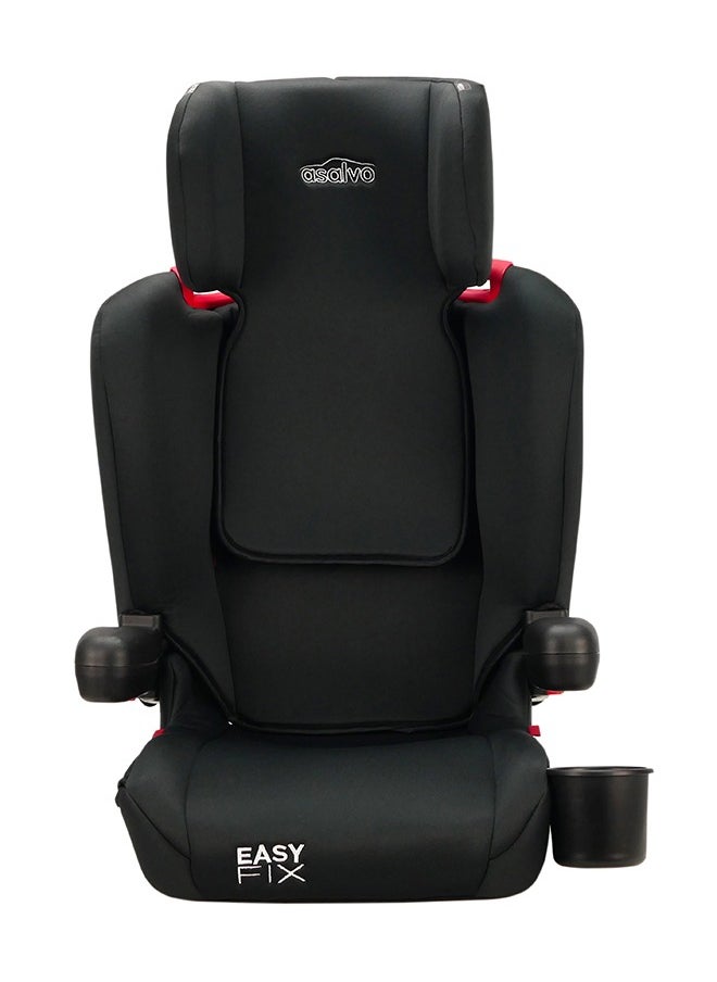 asalvo - Easy Fix Foldable Car Seat Isofix Group 2/3 - Black - Image 1