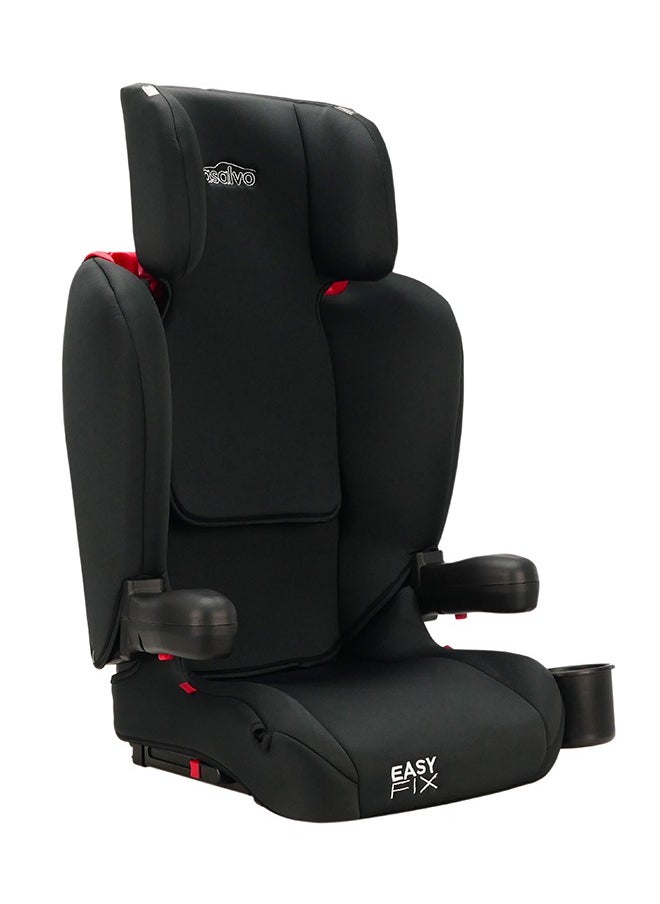 asalvo - Easy Fix Foldable Car Seat Isofix Group 2/3 - Black - Image 1