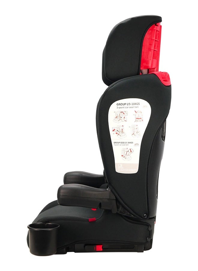 asalvo - Easy Fix Foldable Car Seat Isofix Group 2/3 - Black - Image 1