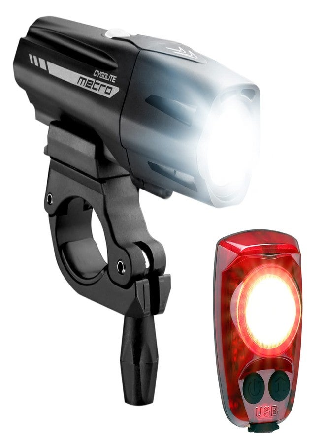 Cygolite Metro Plus 800 & Hotshot Pro 150 Bicycle Light Combo Set, Metro Plus 800 & Hotshot Pro 150 USB Rechargeable Bicycle Light Combo Set , black, red - Image 1